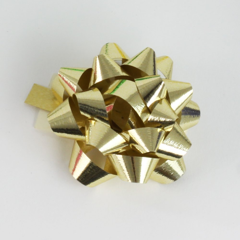 Fastima Rozetka wstążka KOKARDA do prezentów 6,5cm Złota K22