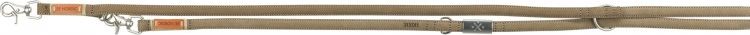 Trixie BE NORDIC, smycz regulowana, dla psa, kolor piaskowy, skórzana, XS–S: 2.00 m/15 mm