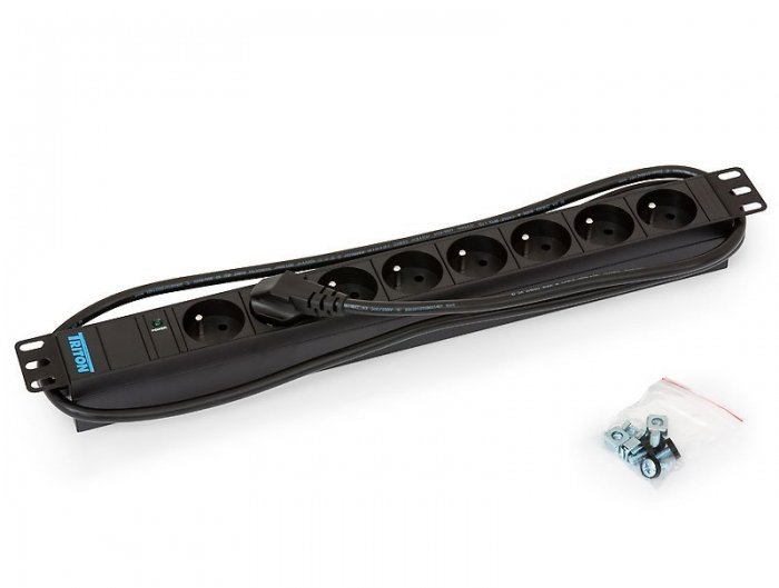Listwa zasilająca Energenie Triton Listwa zasilająca 8 gniazd w standardzie SN max. 16 A przewód 3 x 1.5 mm o długości 2 m wtyk DIN49441 16 A kolor cz