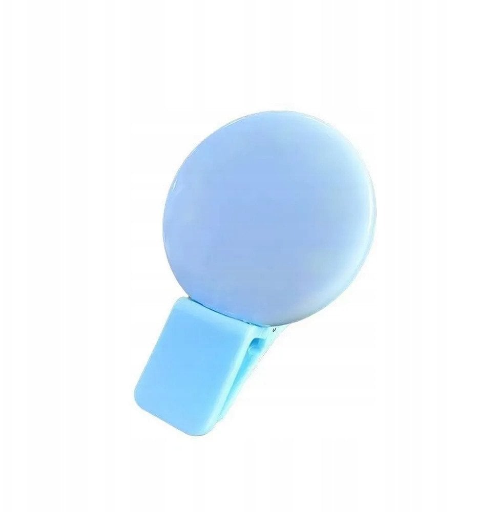 Lampa LED Ring do selfie na telefon MINI Q niebieska