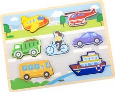 Viga Viga 44701 Puzzle na podkładce 7 elementów- transport