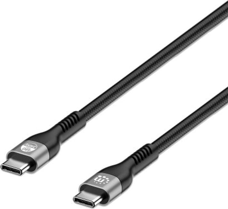 Kabel USB Manhattan USB-C - USB-C 2 m Czarny (356367)