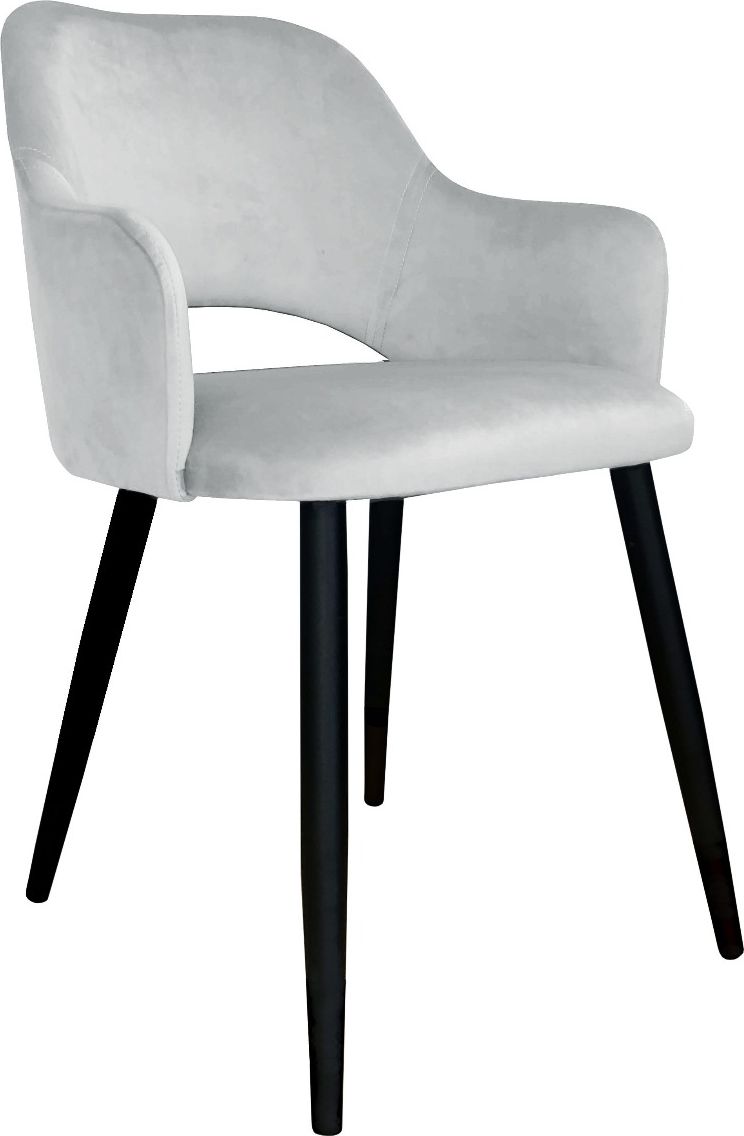 Atos Krzesło NAPO VELVET jasno szare nowoczesne ATOS