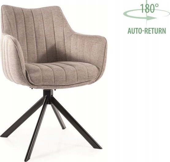 Signal Krzesło tapicerowane AZALIA Brego jasno beżowe