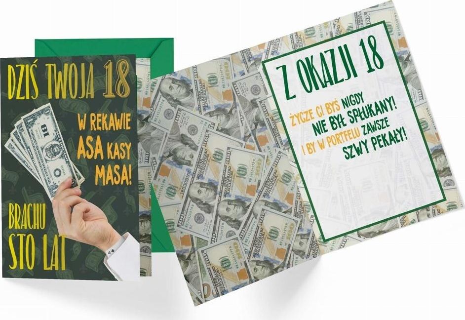 KUKARTKA Karnet B6 PR-399 Urodziny 18