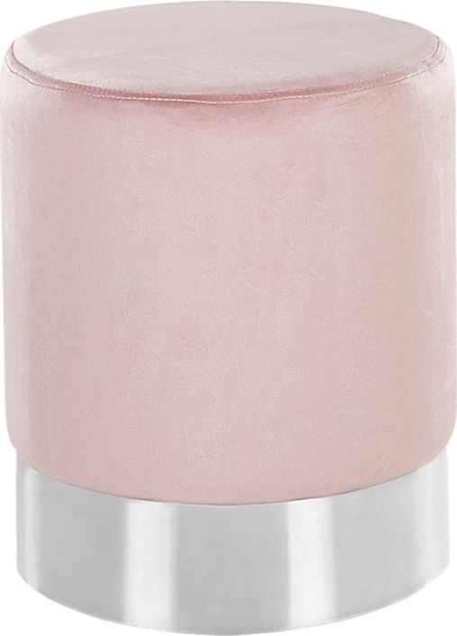 Beliani Puf welurowy różowy BRIGITTE