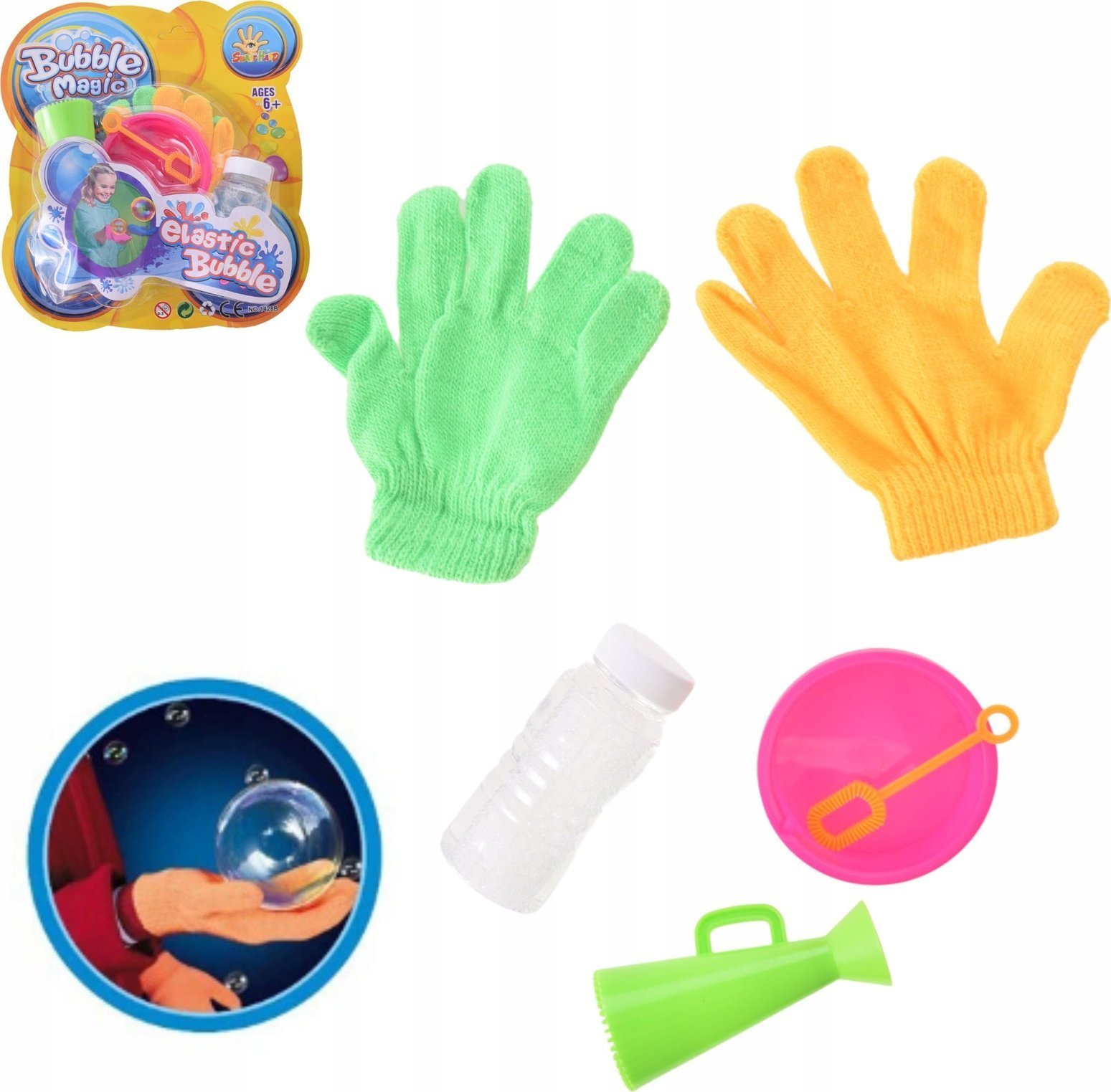 Gazelo Bańki mydlane zestaw z rękawiczką G203388 68204