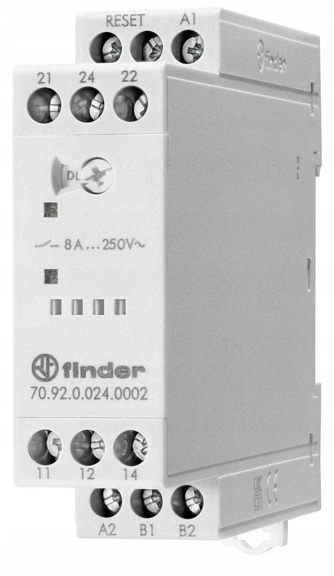 Zabezpieczenie termistorowe Przekaźnik termistorowy PTC 6 funkcji, Reset, 2 polowy, 230 VAC 70.92.8.230.0002
