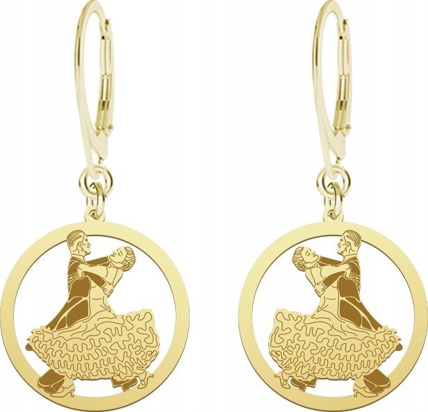 Radziszewska Jewellery Kolczyki Pozłacane Taniec Towarzyski Bigiel Prezent GRAWER DEDYKACJA GRATIS
