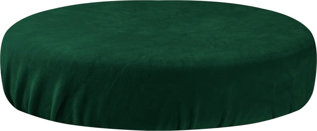Activeshop Pokrowiec na taboret welur butelkowa zieleń