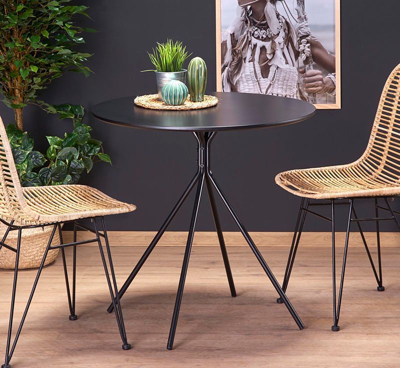 Elior Stół okrągły Enno - czarny