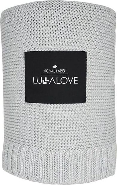 LullaLove Bambusowy kocyk 80x100 cm Glamour Gray Lullalove