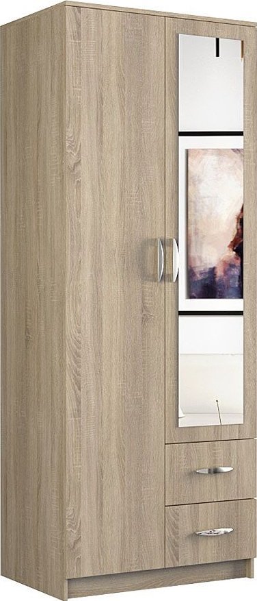 Elior Szafa z lustrem Amira 2X - dąb sonoma