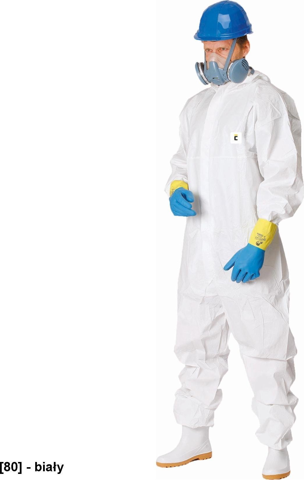 CERVA CHEMSAFE 500 - Antystatyczny kombinezon ochronny z kapturem, CE III, typ XXL