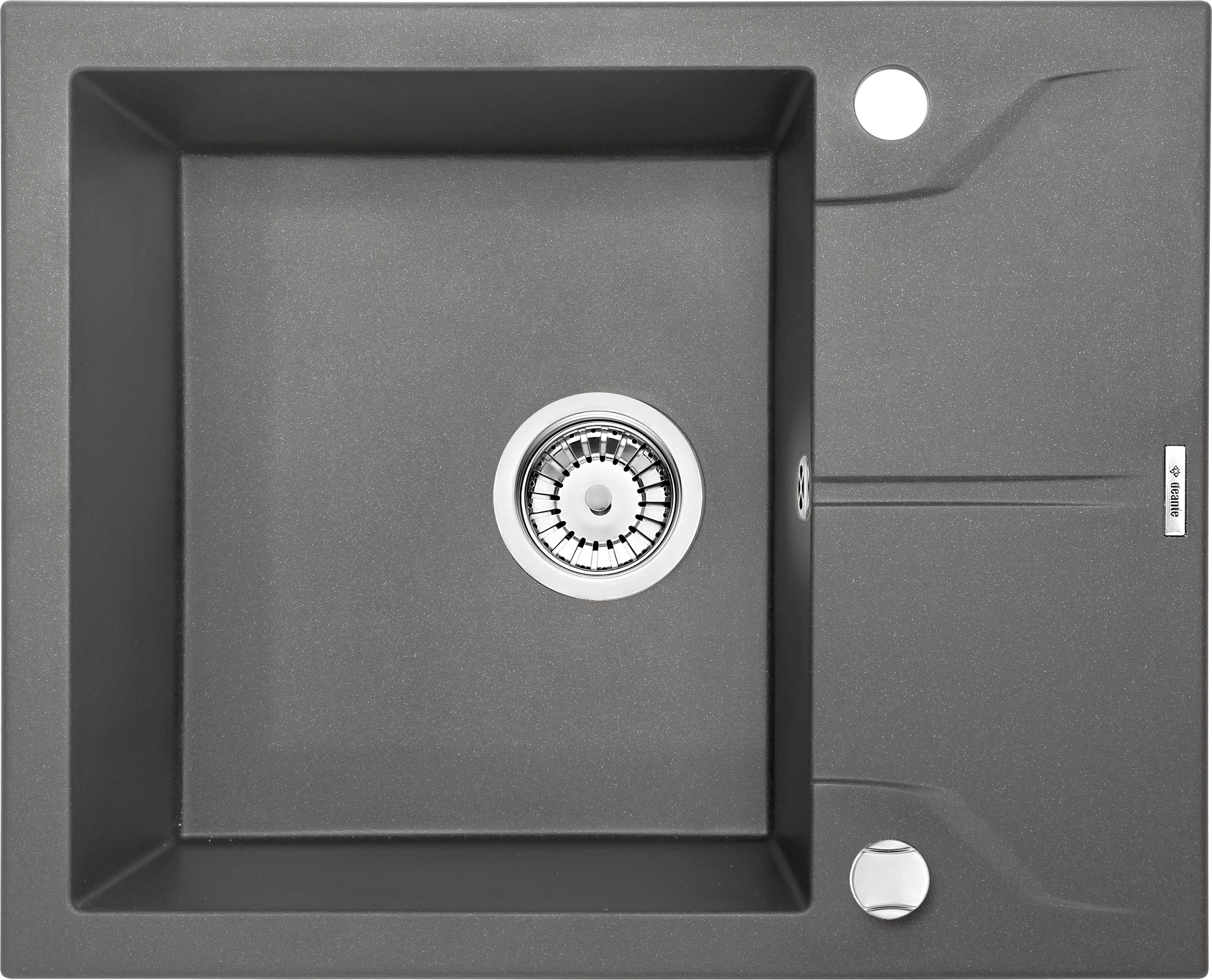 Zlewozmywak Deante ZLEW.ANDANTE ANTRACYT METALIK GRANIT 1K Z/KO 590x490x194+SPACE SAVER