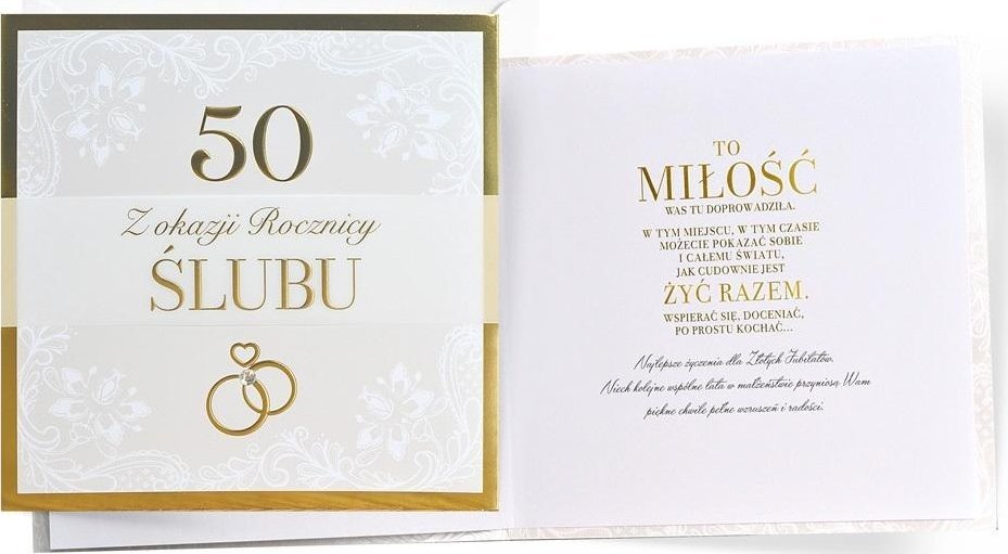 Karnet Primus Rocznica ślubu 50