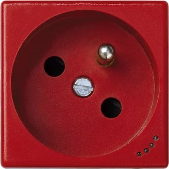Kontakt-Simon Simon Connect Gniazdo K45 z uziemieniem 16A/230V ze wskaźnikiem zasilania czerwony KL02/6