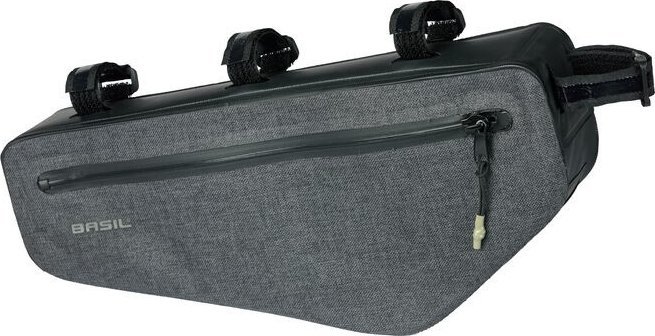 Basil Torba pod ramę BASIL NAVIGATOR STORM FRAME BAG M 2.2L, wodoodporna grey black (NEW 2024)