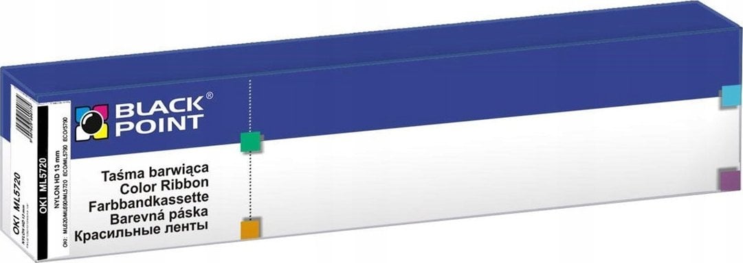 Black Point BLACK POINT (Black Point taśma barwiąca KBPO5720 zastępuje Oki OKI: ML620/ML690/ML5720 eco/ML5790 eco/5790, czarna, 12,7 mm / 15 m)