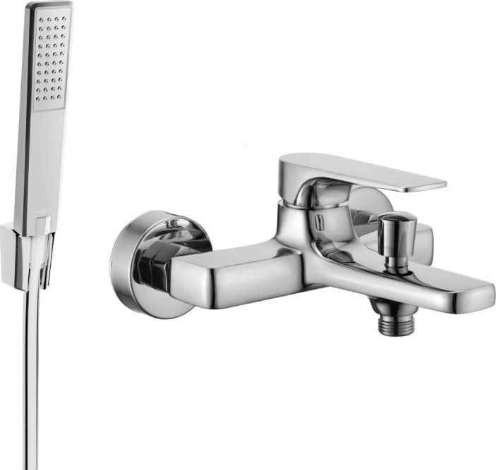 Mexen Mexen Lynx R72 bateria wannowa z zestawem prysznicowym, chrom - 74593R72-00