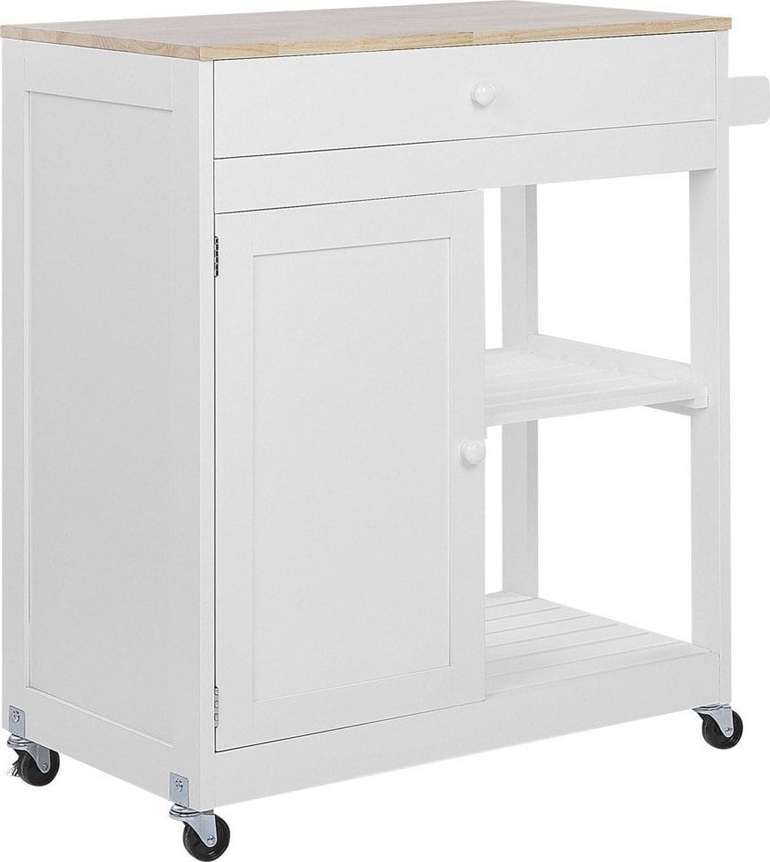 Beliani Wózek kuchenny z szufladą biały TRAPANI!