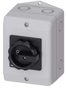 Rozłącznik główny w obudowie 3P 16A 7.5kW AC23A 400V styki pom 1Z 1R pokrętło czarne 3LD2064-1GP51