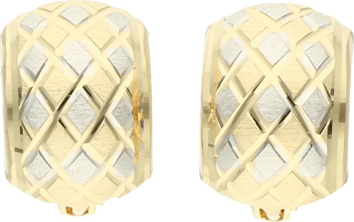 Rosanto Złote kolczyki szlifowane 585 14k