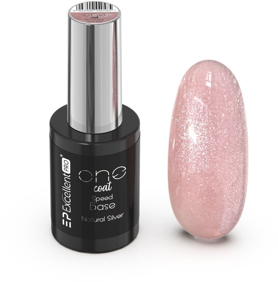 EXCELLENT PRO_One Coat Speed Base kryjąca baza hybrydowa Natural Silver 11g