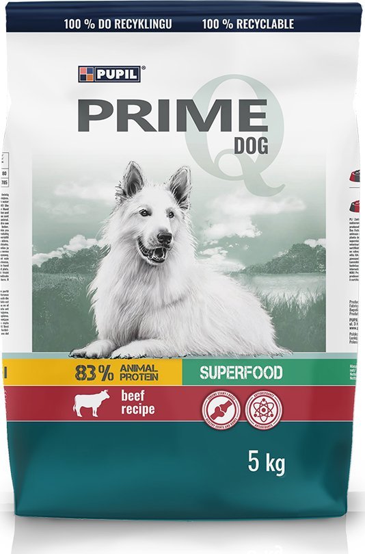 PUPIL Prime Karma sucha dla psa PUPIL Prime bogata w wołowinę z warzywami 5 kg
