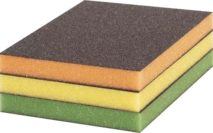Bosch Bosch EXPERT S473 standard sanding pad set, 3 pieces, sanding sponge (multicolored, 98 x 120 x 13mm)