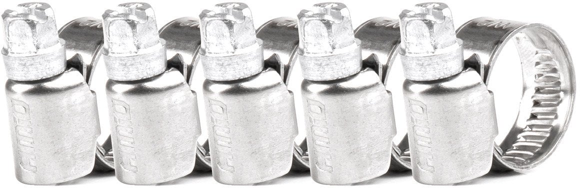 Obejma ślimakowa 5 szt. 8?16 mm /9 mm w2 amio-04580