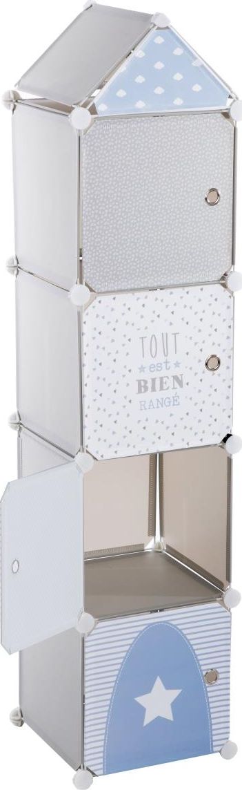 Składana szafka do pokoju dziecka szara