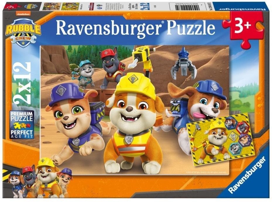 Puzzle dla dzieci 2D: Rubble i jego ekipa 2x12el