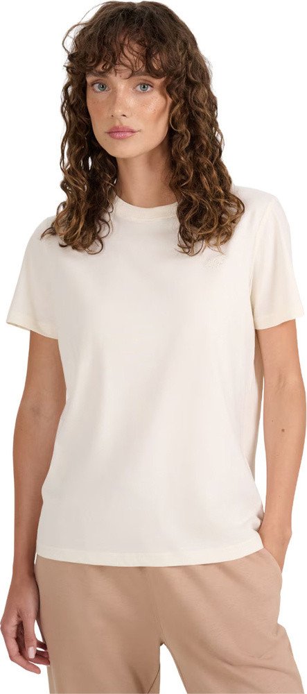 Koszulka damska 4F F2970 kremowa 4FWAW25TTSHF2970 12S XL