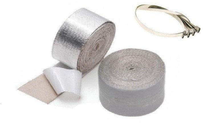 Zestaw Taśma termiczna aluminiowa samoprzylepna 5m + opaski