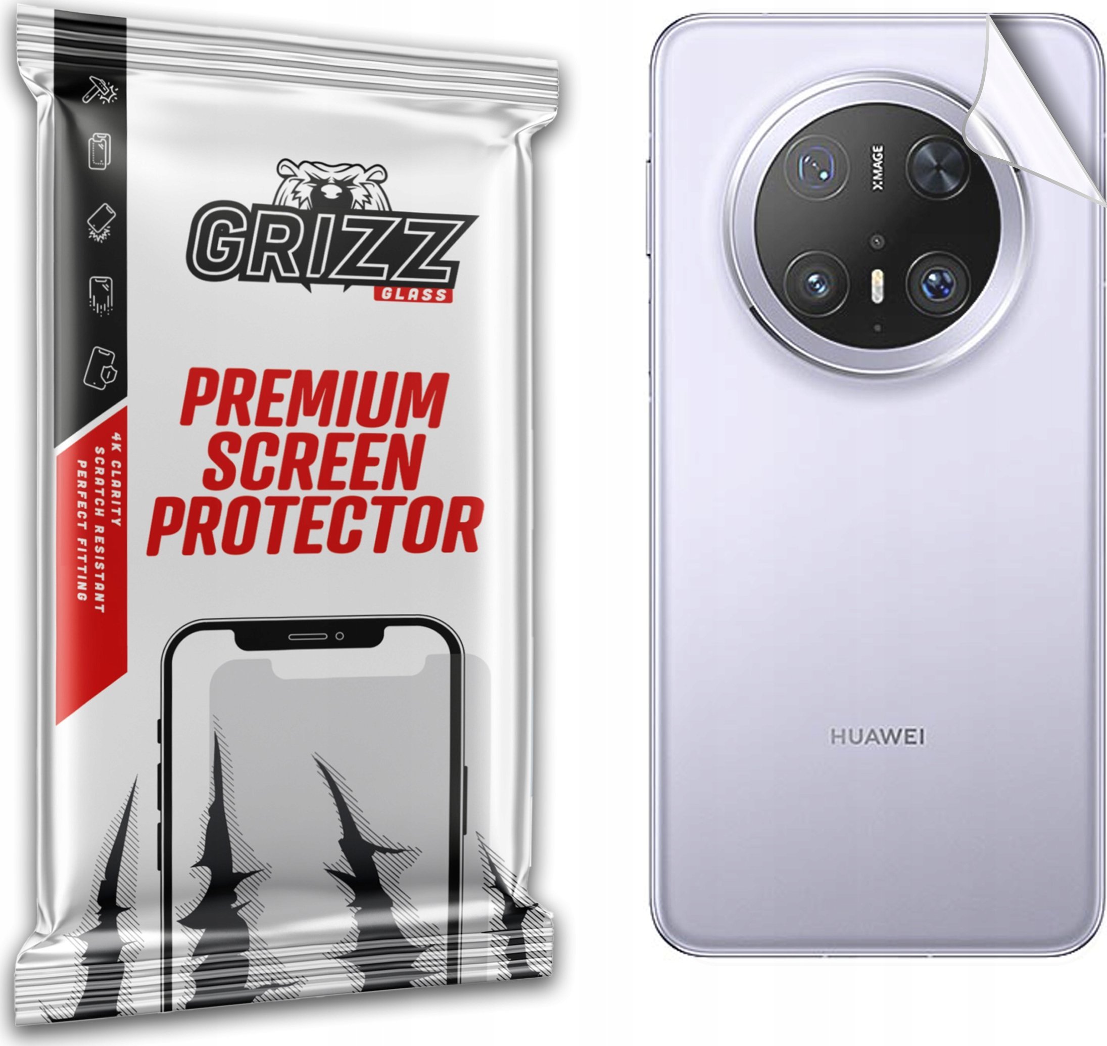 Folia na tył GrizzGlass SatinSkin do Huawei Mate 70 Pro