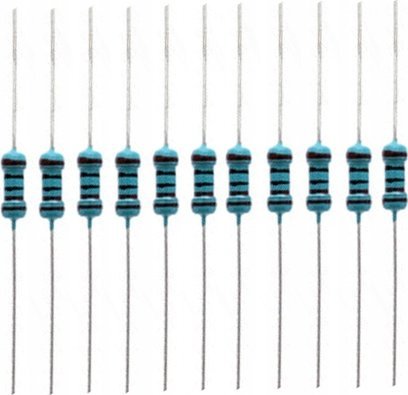 Rosfix ROSFIX REZYSTOR OPORNIK 1kOhm 0,25W 1/4W 1% THT PRZEWLEKANY 1k - 100SZT