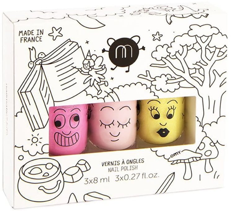 Nailmatic Kids Magic Forest D zestaw lakierów do paznokci 3x8ml