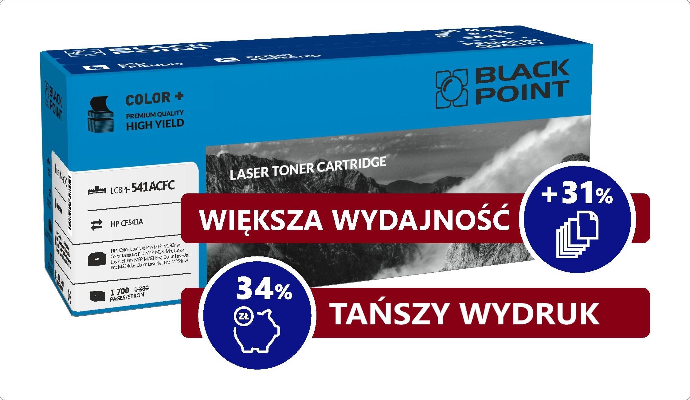 Toner Black Point LCBPH541ACFC Cyan Zamiennik CF541A (BLHCF541AC)