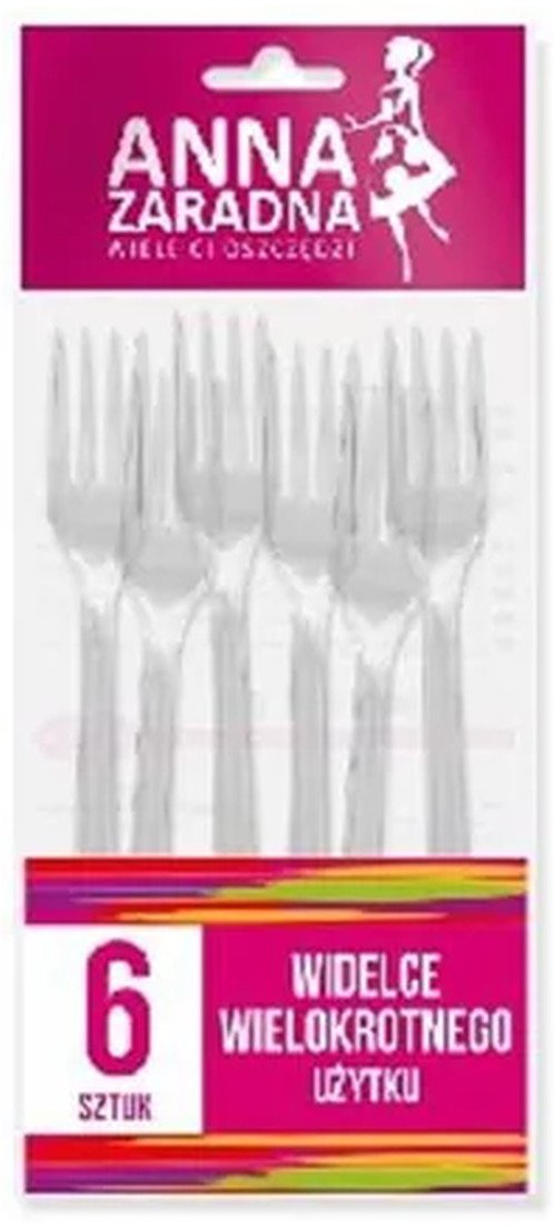 Anna Zaradna widelce wielokrotnego użytku 6szt