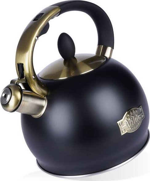 Vilde Czajnik z gwizdkiem stalowy czarny 3 l