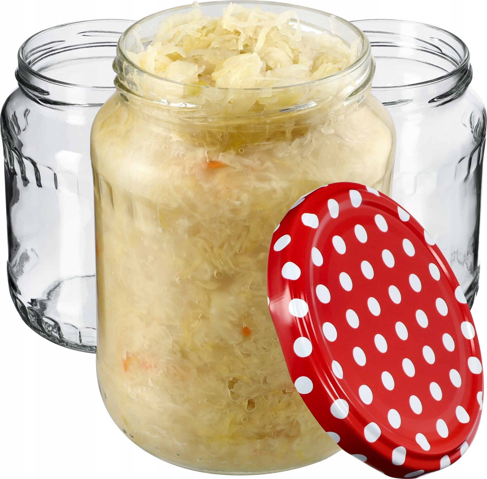 Kadax 48x Słoik Szklany 720ml Dżem Ogórki Zakrętka 82mm