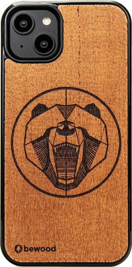 BeWood Drewniane Etui Bewood na iPhone 14 Plus NIEDŹWIEDŹ MERBAU