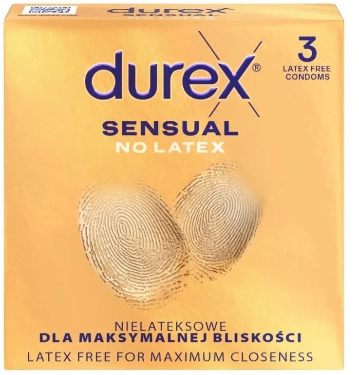 DUREX Sensual No Latex Prezerwatywy bez lateksu 1 op.-3 sztuki