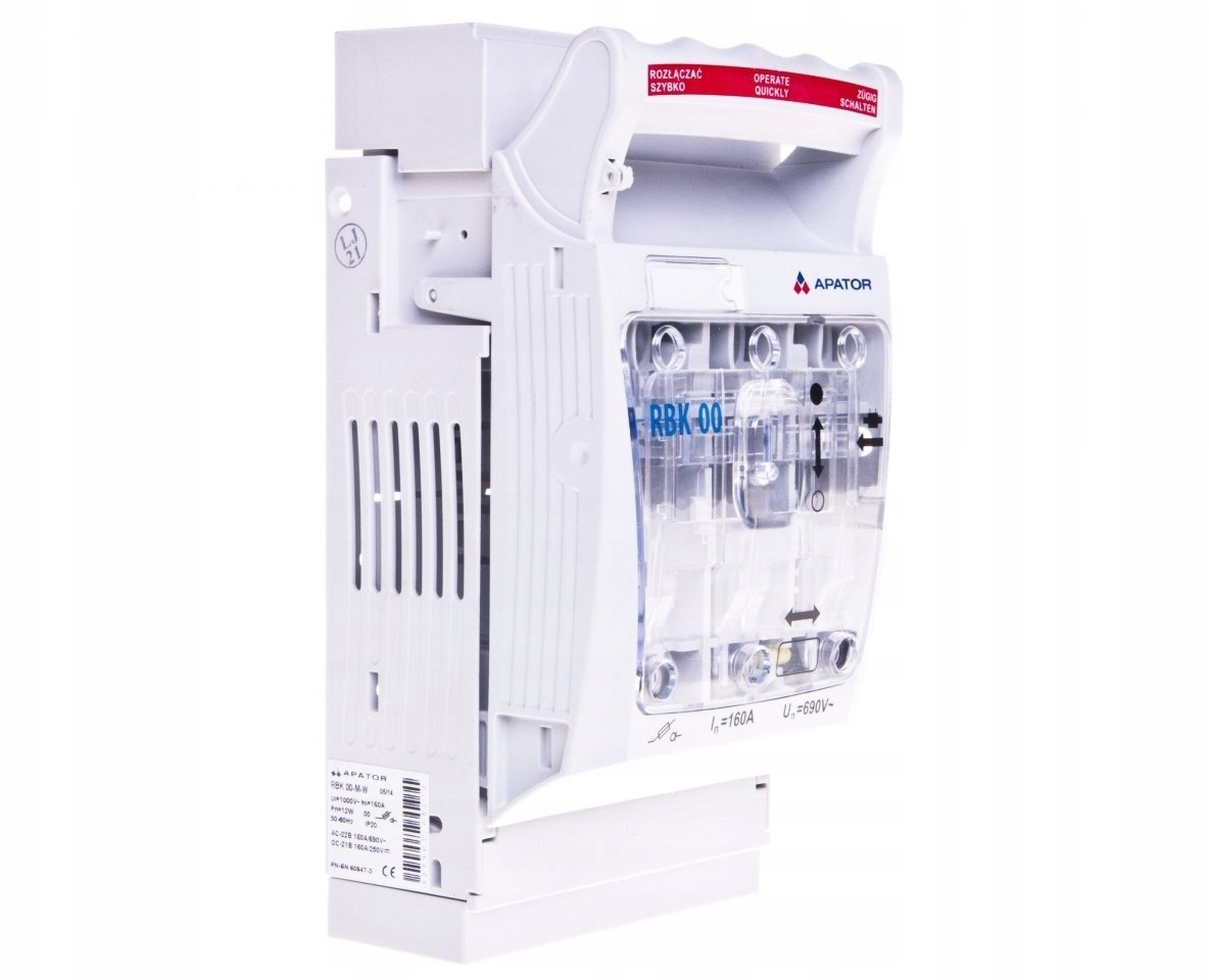 Rozłącznik izolacyjny bezpiecznikowy 160A RBK 00 M-W zaciski śrubowe M8 do 70mm2/ 63-823333-151