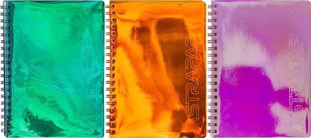 Kołozeszyt PP A4 100k. ASTRAPAP Holographic, kratka