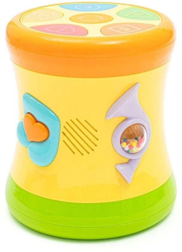 Bębenek dwustronny żółty