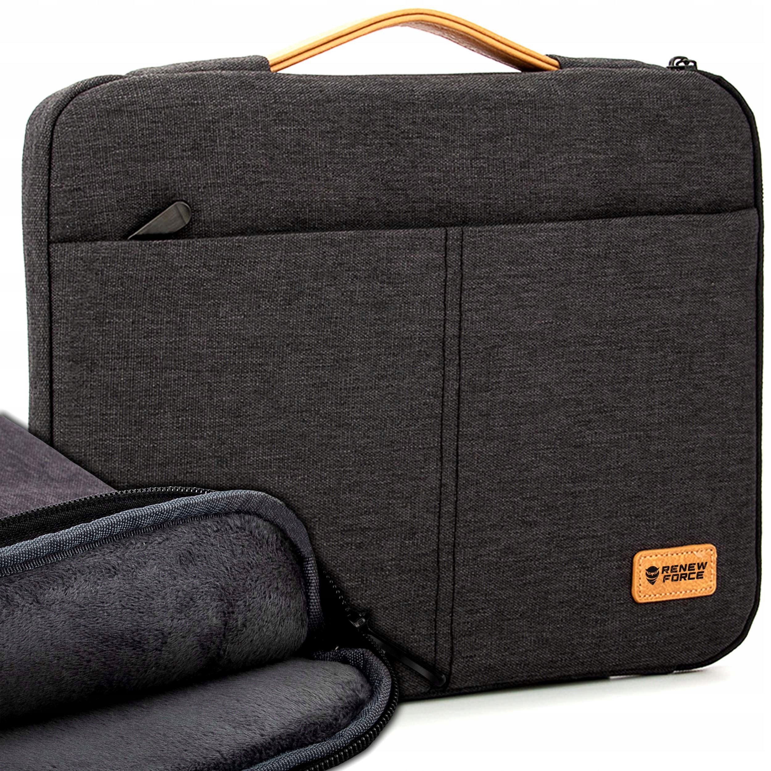Pokrowiec Na Laptopa 15,6" Torba Etui Na Dokumenty Do Pracy Materiałowa