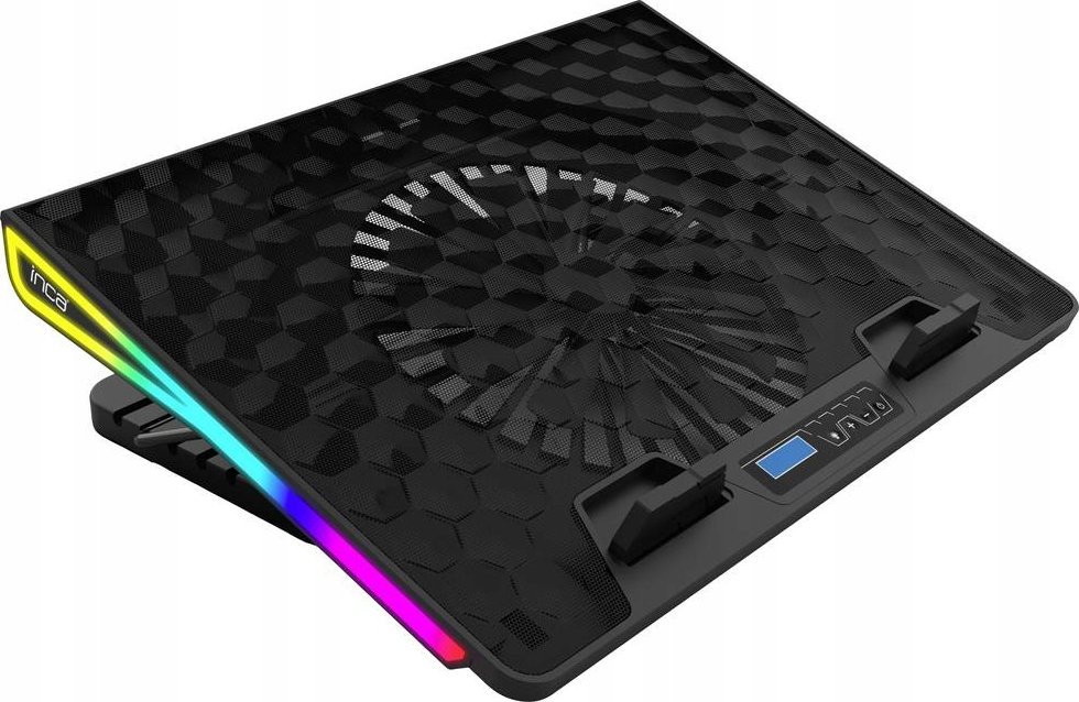 Inca Inca INC-608GMS stojak na notebooka Podstawka na notebooka Czarny 43,2 cm (17")