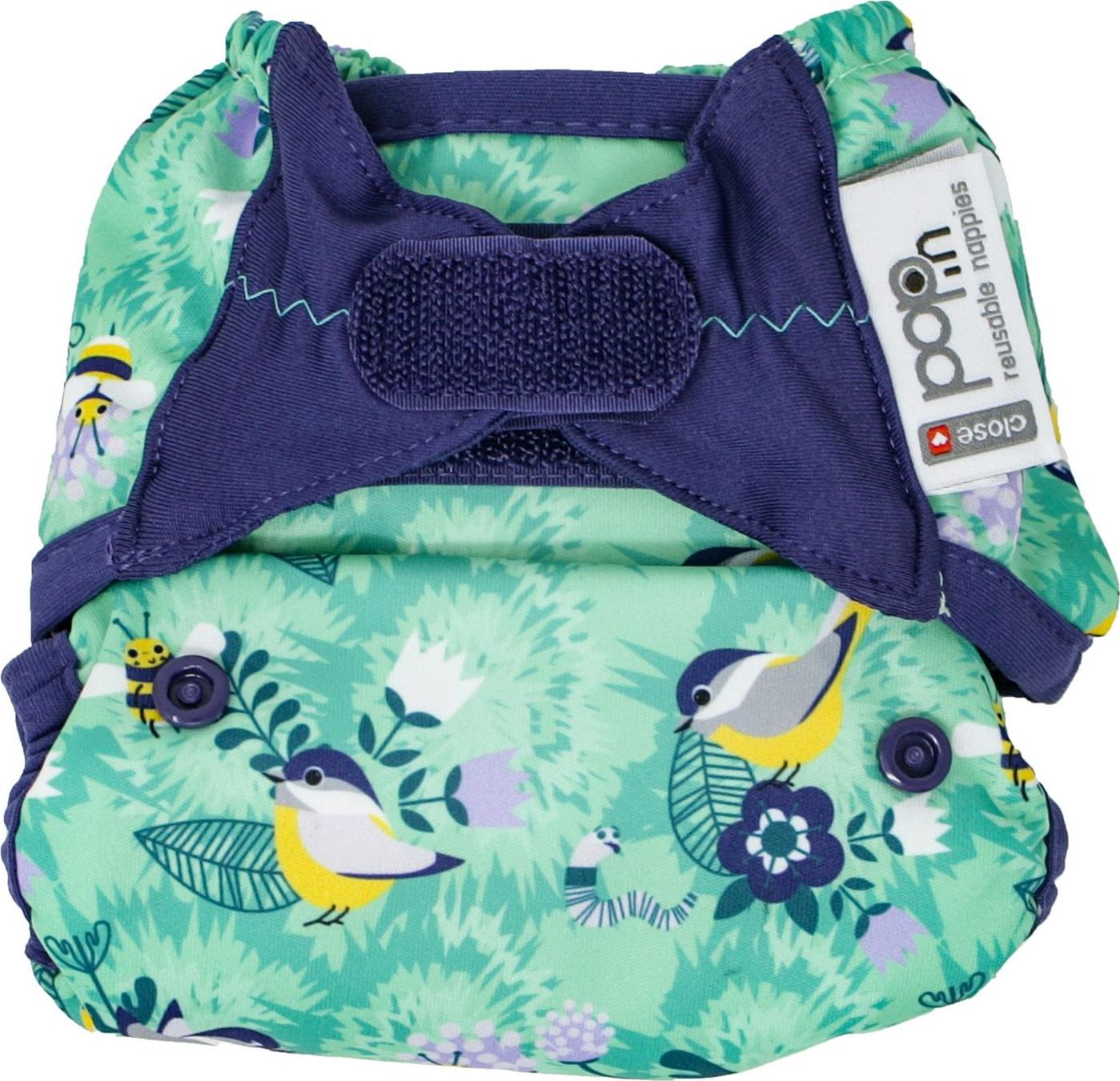 Close Caboo Otulacz, pieluszka wielorazowa z rzepami Round the Garden 3-16 kg, 1 szt.